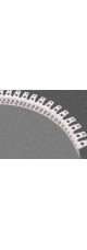 Уголок ПВХ перфорированный арочный углозащитный штукатурный 25х25мм, L=2,5м белый (50шт/уп) АРОЧНЫЙ