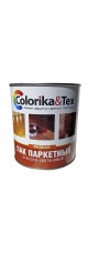 Лак паркетный алкидно-уретановый 0,8 л полуматовый "Colorika Tex", 6шт/уп