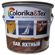Лак яхтный алкидно-уретановый 2,7 л полуматовый "Colorika Tex", 4шт/уп