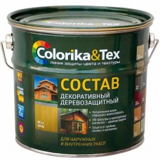 Состав деревозащитный "Colorika Tex" орех 10 л