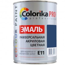 Эмаль акриловая Colorika Prof 0,9л СИНЯЯ универсальная для наружних и внутренних работ Синяя