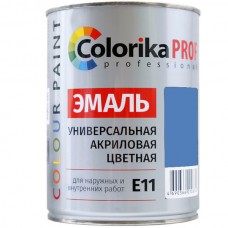Эмаль акриловая Colorika Prof 0,9л ГОЛУБАЯ универсальная для наружних и внутренних работ Голубая