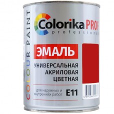 Эмаль акриловая Colorika Prof 0,9л КРАСНАЯ универсальная для наружних и внутренних работ Красная