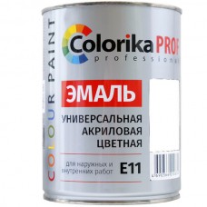 Эмаль акриловая Colorika Prof 0,9л БЕЛАЯ универсальная для наружних и внутренних работ Белая