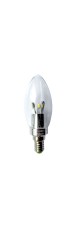 Лампа светодиодная LED 3.5 вт Е14 белый (свеча) хром FERON 25252