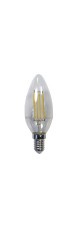 Лампа светодиодная LED 5вт Е14 теплый свеча FILAMENT FERON LB-58